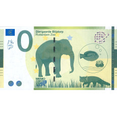 0 Euro biljet Diergaarde Blijdorp Rotterdam ZOO